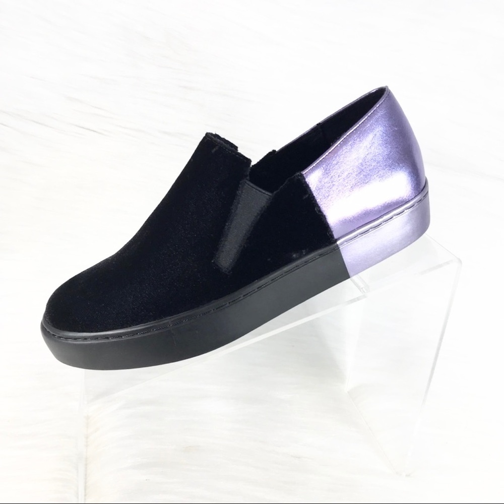 Free People Varsity‎ Sneakers Black Purple Size 37